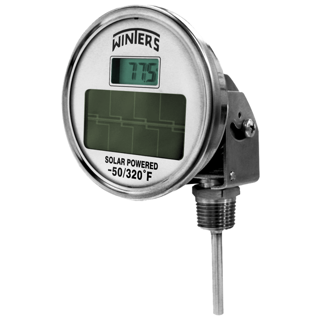 Winters Instruments Solar Digital Bi-Metal Thermometer, THS